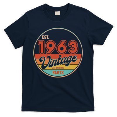 Est 1963 Vintage All Original Parts 60th Birthday Emblem T-Shirt