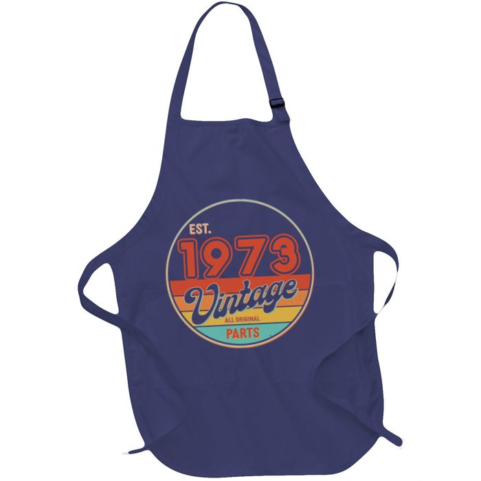 Est 1973 Vintage All Original Parts 50th Birthday Emblem Apron