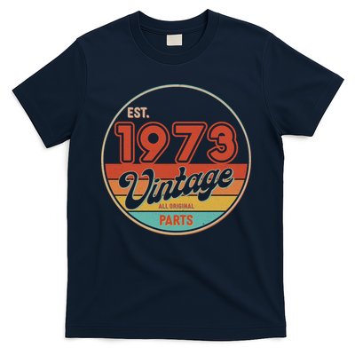 Est 1973 Vintage All Original Parts 50th Birthday Emblem T-Shirt