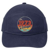Est 1973 Vintage All Original Parts 50th Birthday Emblem 7-Panel Snapback Hat