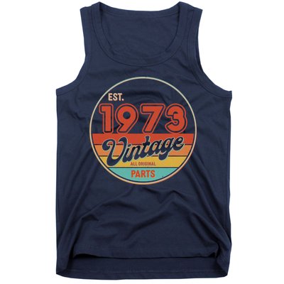 Est 1973 Vintage All Original Parts 50th Birthday Emblem Tank Top