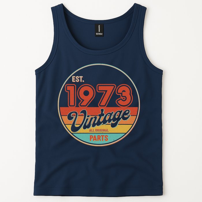 Est 1973 Vintage All Original Parts 50th Birthday Emblem Tank Top