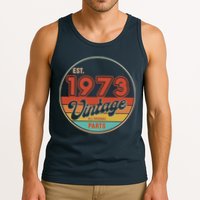 Est 1973 Vintage All Original Parts 50th Birthday Emblem Tank Top