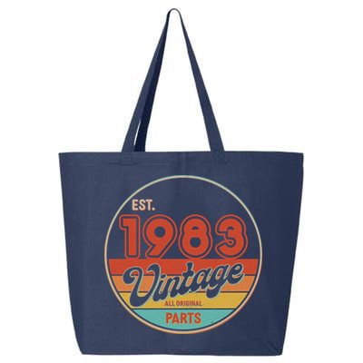 Est 1983 Vintage All Original Parts 40th Birthday Emblem 25L Jumbo Tote