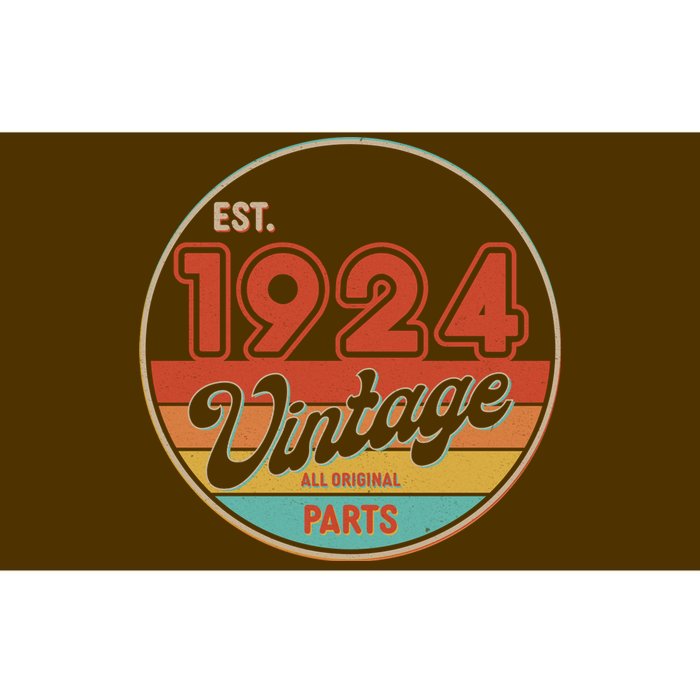 Est 1924 Vintage All Original Parts 100th Birthday Emblem Bumper Sticker