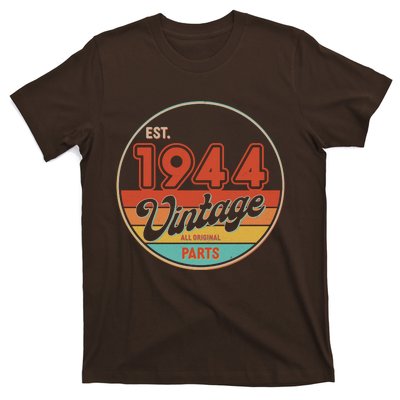 Est 1944 Vintage All Original Parts 80th Birthday Emblem T-Shirt