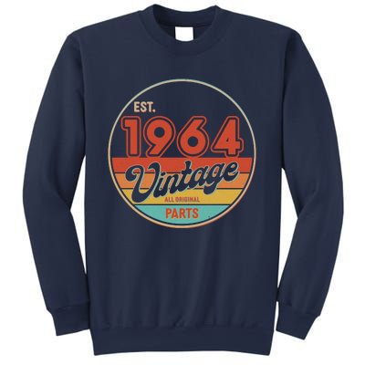 Est 1964 Vintage All Original Parts 60th Birthday Emblem Sweatshirt