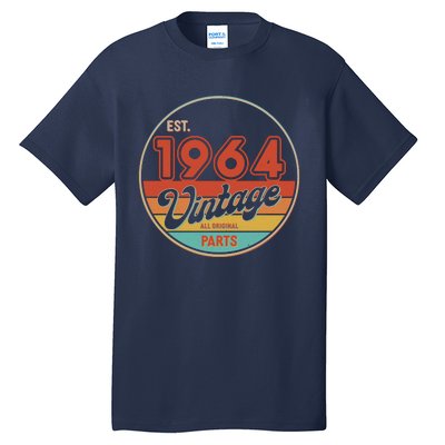 Est 1964 Vintage All Original Parts 60th Birthday Emblem Tall T-Shirt