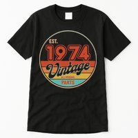 Est 1974 Vintage All Original Parts 50th Birthday Emblem Tall T-Shirt