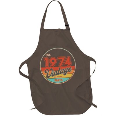 Est 1974 Vintage All Original Parts 50th Birthday Emblem Apron