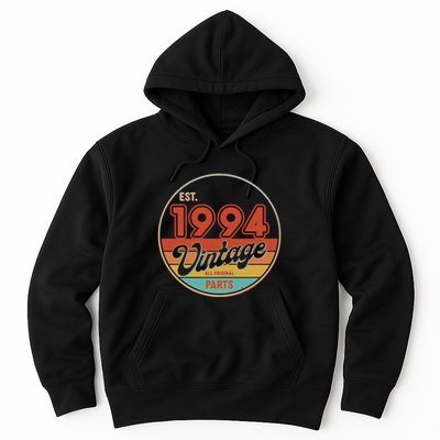 Est 1994 Vintage All Original Parts 30th Birthday Emblem Hoodie