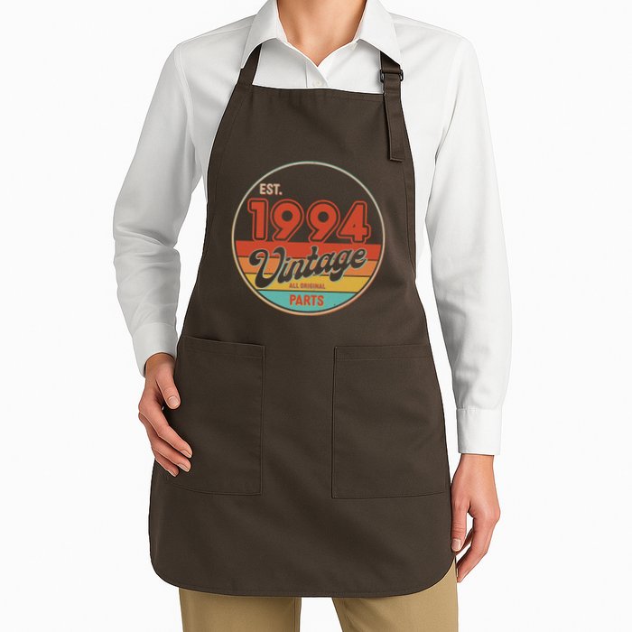 Est 1994 Vintage All Original Parts 30th Birthday Emblem Apron