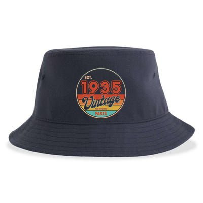 Est 1935 Vintage All Original Parts 90th Birthday Emblem Sustainable Bucket Hat