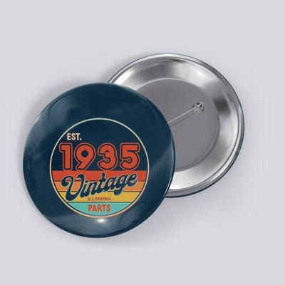 Est 1935 Vintage All Original Parts 90th Birthday Emblem Button
