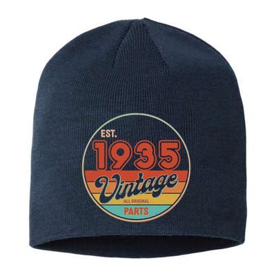 Est 1935 Vintage All Original Parts 90th Birthday Emblem Sustainable Beanie