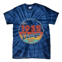 Est 1935 Vintage All Original Parts 90th Birthday Emblem Tie-Dye T-Shirt