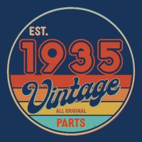 Est 1935 Vintage All Original Parts 90th Birthday Emblem Tie-Dye T-Shirt