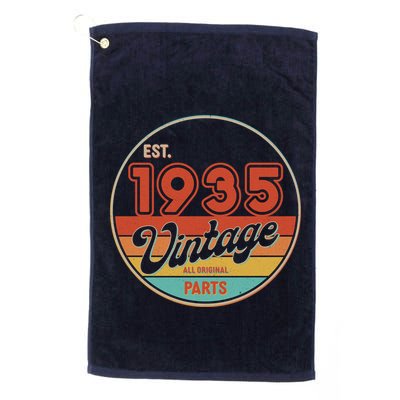 Est 1935 Vintage All Original Parts 90th Birthday Emblem Golf Towel