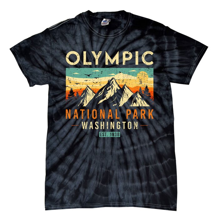 Est 1938 Washington Retro National Park Tie-Dye T-Shirt