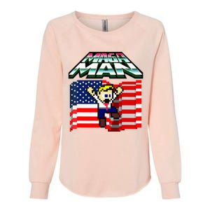 Election 2024 American Flag Maga Man Womens California Wash Sweatshirt