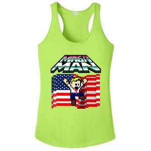 Election 2024 American Flag Maga Man Ladies PosiCharge Competitor Racerback Tank