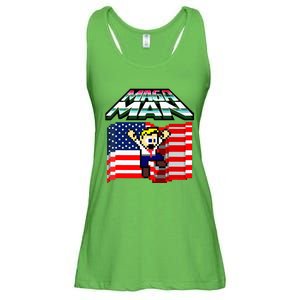 Election 2024 American Flag Maga Man Ladies Essential Flowy Tank