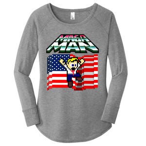 Election 2024 American Flag Maga Man Women's Perfect Tri Tunic Long Sleeve Shirt