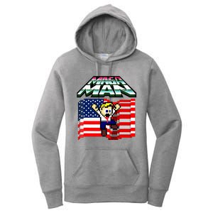 Election 2024 American Flag Maga Man Women's Pullover Hoodie