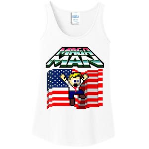 Election 2024 American Flag Maga Man Ladies Essential Tank