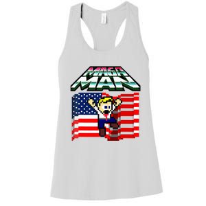 Election 2024 American Flag Maga Man Women's Racerback Tank