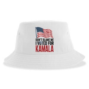 Elections 2024 Democrat Dont Blame Me I Voted For Kamala Sustainable Bucket Hat