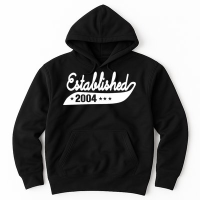 Established 2004 Funny Birthday Gift Ideas Hoodie