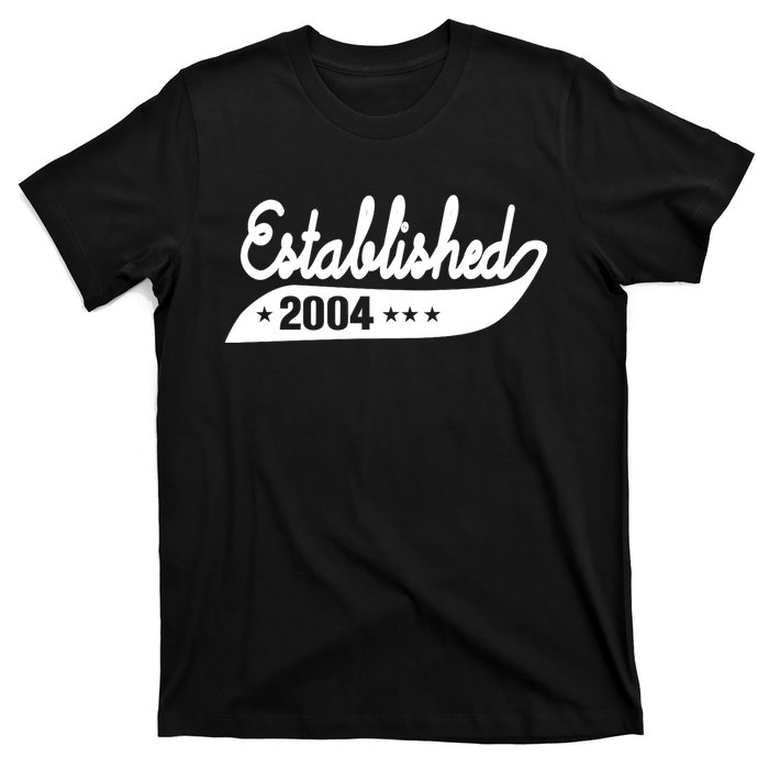 Established 2004 Funny Birthday Gift Ideas T-Shirt