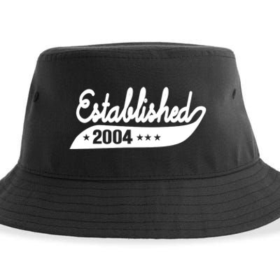 Established 2004 Funny Birthday Gift Ideas Sustainable Bucket Hat