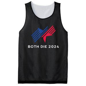 Election 2024 FunnyBoth Die 2024 New Plan Though Mesh Reversible Basketball Jersey Tank