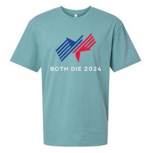 Election 2024 FunnyBoth Die 2024 New Plan Though Sueded Cloud Jersey T-Shirt