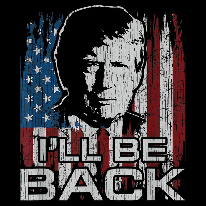 Election 2024 I'll Be Back Trump 2024 Vintage Donald Trump Womens Tank Top