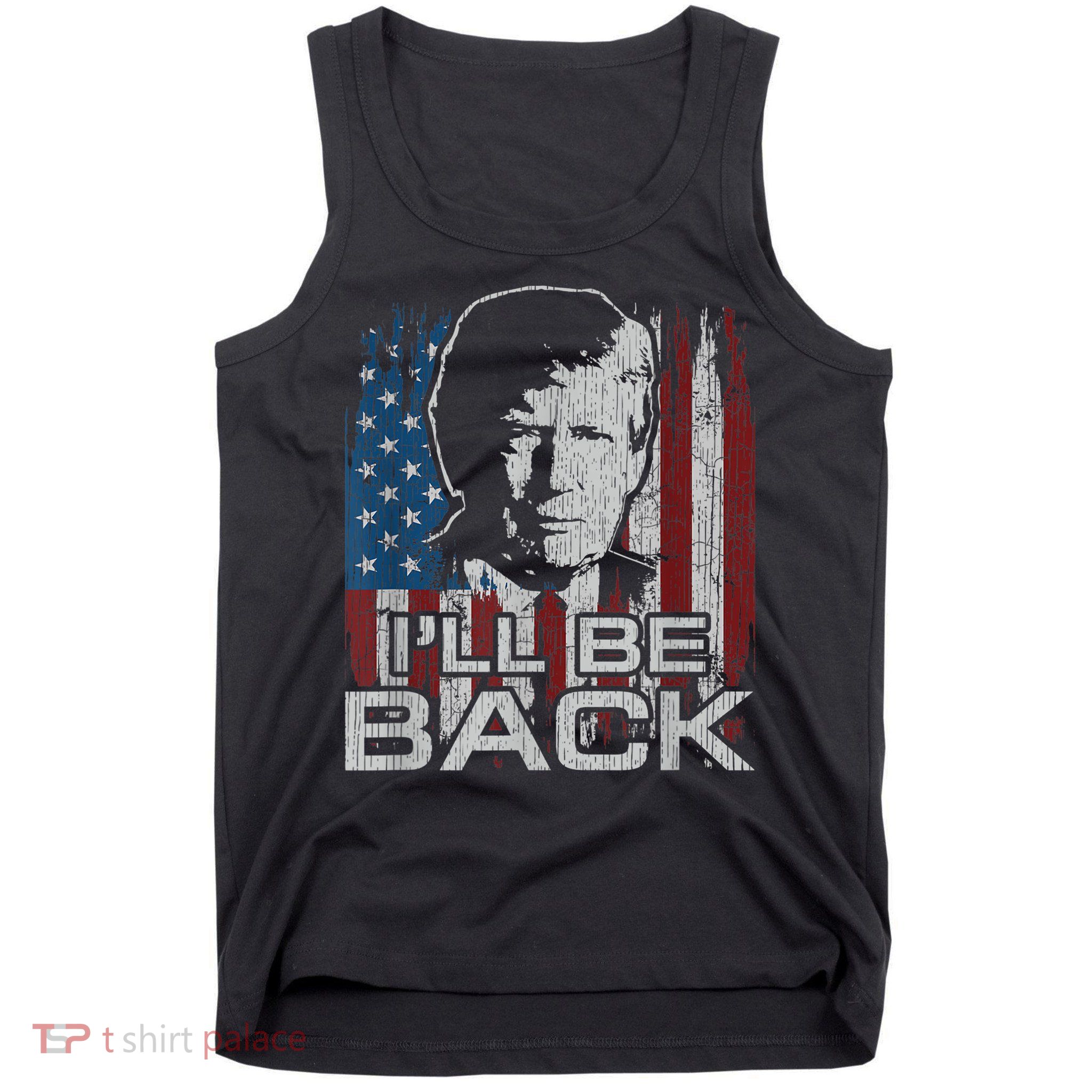 Election 2024 I'll Be Back Trump 2024 Vintage Donald Trump Tank Top