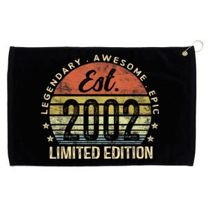 Est 2002 Limited Edition 21st Birthday Gifts 21 Year Old Grommeted Golf Towel