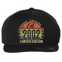 Est 2002 Limited Edition 21st Birthday Gifts 21 Year Old Wool Snapback Cap