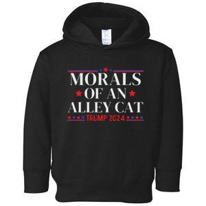 Election 2024 Morals Of An Alley Cat Political Debate Take America Back Maga Toddler Hoodie