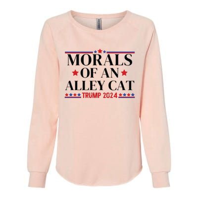 Election 2024 Morals Of An Alley Cat Political Debate Take America Back Maga Womens California Wash Sweatshirt