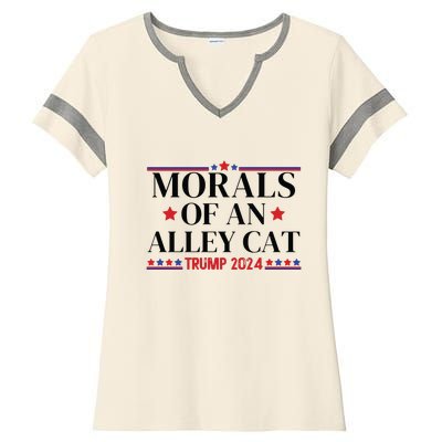 Election 2024 Morals Of An Alley Cat Political Debate Take America Back Maga Ladies Halftime Notch Neck Tee