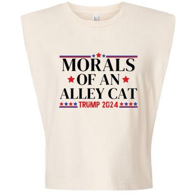 Election 2024 Morals Of An Alley Cat Political Debate Take America Back Maga Garment-Dyed Women's Muscle Tee