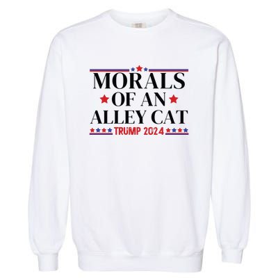 Election 2024 Morals Of An Alley Cat Political Debate Take America Back Maga Garment-Dyed Sweatshirt