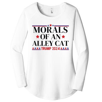 Election 2024 Morals Of An Alley Cat Political Debate Take America Back Maga Women's Perfect Tri Tunic Long Sleeve Shirt