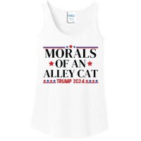 Election 2024 Morals Of An Alley Cat Political Debate Take America Back Maga Ladies Essential Tank