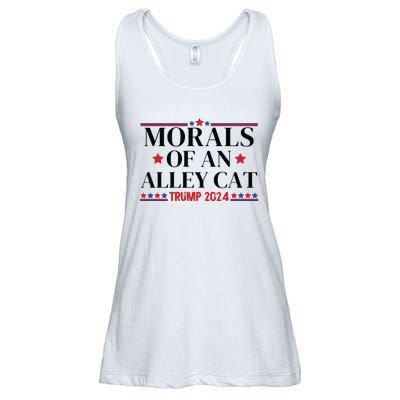 Election 2024 Morals Of An Alley Cat Political Debate Take America Back Maga Ladies Essential Flowy Tank