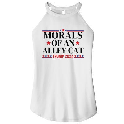 Election 2024 Morals Of An Alley Cat Political Debate Take America Back Maga Women's Perfect Tri Rocker Tank