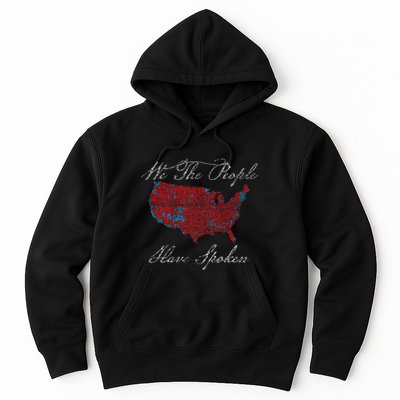 Election 2024 Map Trump Winning Counties Hoodie